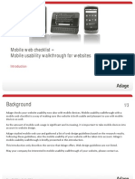 Adage Mobile Web Checklist English 2010