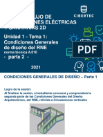 Curso: Dibujo de Instalaciones Eléctricas Y Sanitarias 2D Unidad 1 - Tema 1: Condiciones Generales de Diseño Del RNE - Parte 2