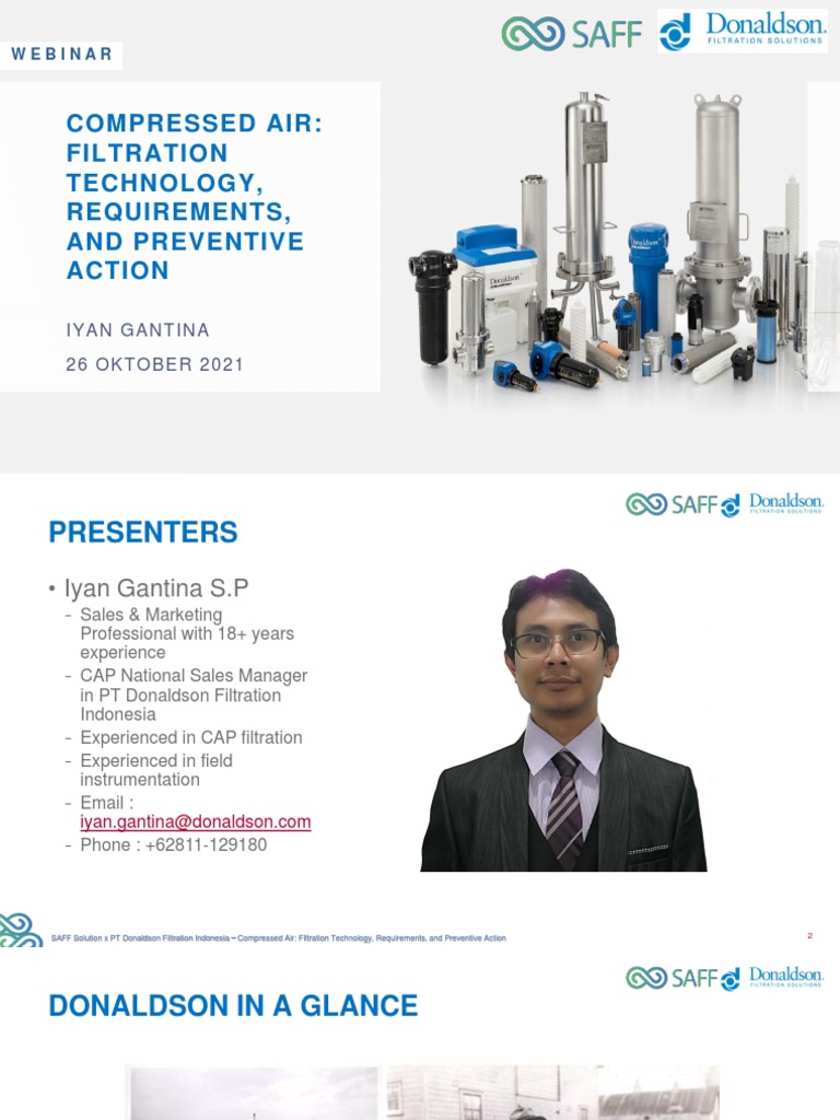 Materi inar Compressed Air Filtration Technology Requirementsand