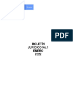 Boletín Jurídico No 1 Enero de 2022