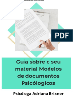 Guia Sobre o Seu Material Modelos de Documentos Psicólogicos