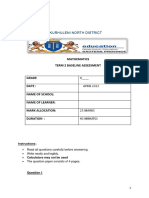 Baseline Assessment Grade 4 Term 2-2023 Q & M