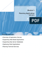 Planning Application Servers