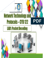 Network Technology and Protocols - CYB 122: LAB1:Packet Decoding