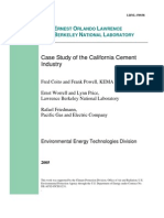 Case Study of The California Cement Industry: E O L B N L