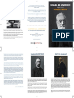 Triptico Unamuno Profesor Rector PDF