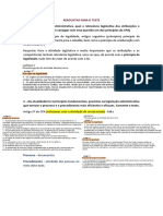 Perguntas para O Teste: Processo - Documentos Procedimento - Atividade Das Pessoas No