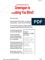 Greenspan Is Robbing You Blind!: Turning Dr. Richebächer's Insights Into Profits