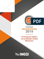 Transporte público México Censos 2019