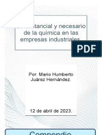 Lo Sustancial y Necesario de La Química en Las Empresas Industriales