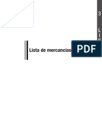 Lista de Mercancías Peligrosas: 3 L I S T A