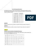 Tutorial 3 statistics and probability questions