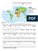 Crecimiento poblacional y tasas de natalidad en diferentes países