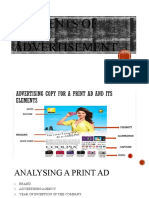 Analyzing Print Ad Elements