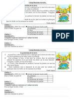 Compréhension Du Texte La Protection de La Terre 5ap