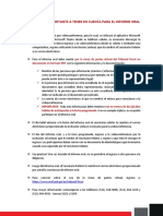 Informe Oral TF - Informacion A Tener en Cuenta