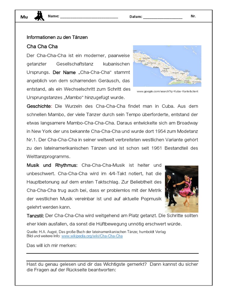 Cha Cha Cha | PDF