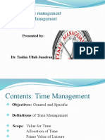 Human Resource Management Time Management: Presented by