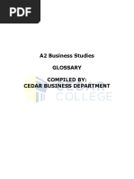 A2 Glossary for business caie