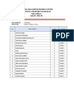 Nama Kelompok Peserta Putri Milenial Smartren Ramadan SMK Yadika 6 1444 H / 2023 M