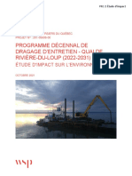 Programme Décennal de Dragage D'Entretien - Quai de RIVIÈRE-DU-LOUP (2022-2031)