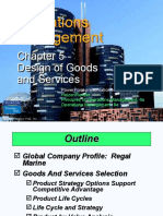 Operations Management: Chapter 5 - Design of Goods and Services