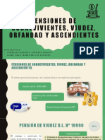 Pensiones de sobrevivientes: viudez, orfandad y ascendientes