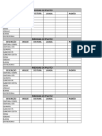 Medidas de Piloto: Descrição Molde Costura