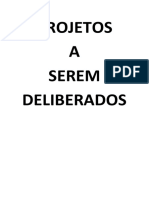 Projetos A Serem Deliberados