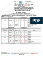 Minusma Daily Flights Schedule / Air Tasking Order Thursday, 20 April 2023 Aviation Section