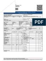 Motor Private Car Package Policy Schedule Cum Certificate of Insurance