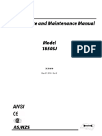 Service and Maintenance Manual: Model 1850SJ