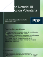 Derecho Notarial III Jurisdicción Voluntaria: Licda. Evelyn Yolanda Zamora Aguilar Noveno Ciclo 2022