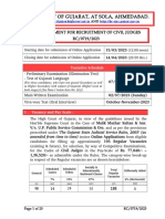 High Court of Gujarat, at Sola, Ahmedabad.: Advertisement For Recruitment of Civil Judges RC/0719/2023