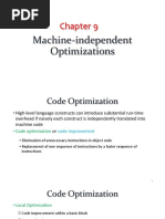 Chapter 9 (Machine-Independent Optimizations)