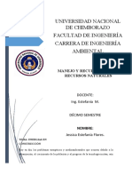 Universidad Nacional de Chimborazo Facultad de Ingeniería Carrera de Ingeniería Ambiental