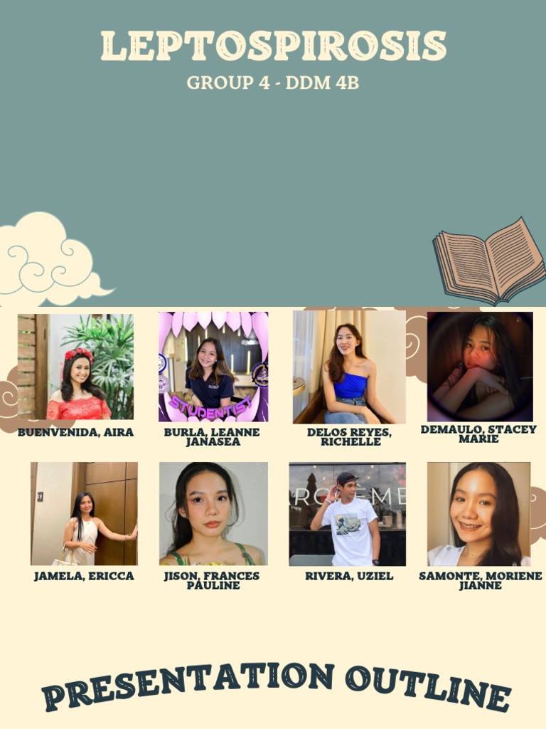 Group 4 LEPTOSPIROSIS DDM 4B PDF Meningitis Personal Protective