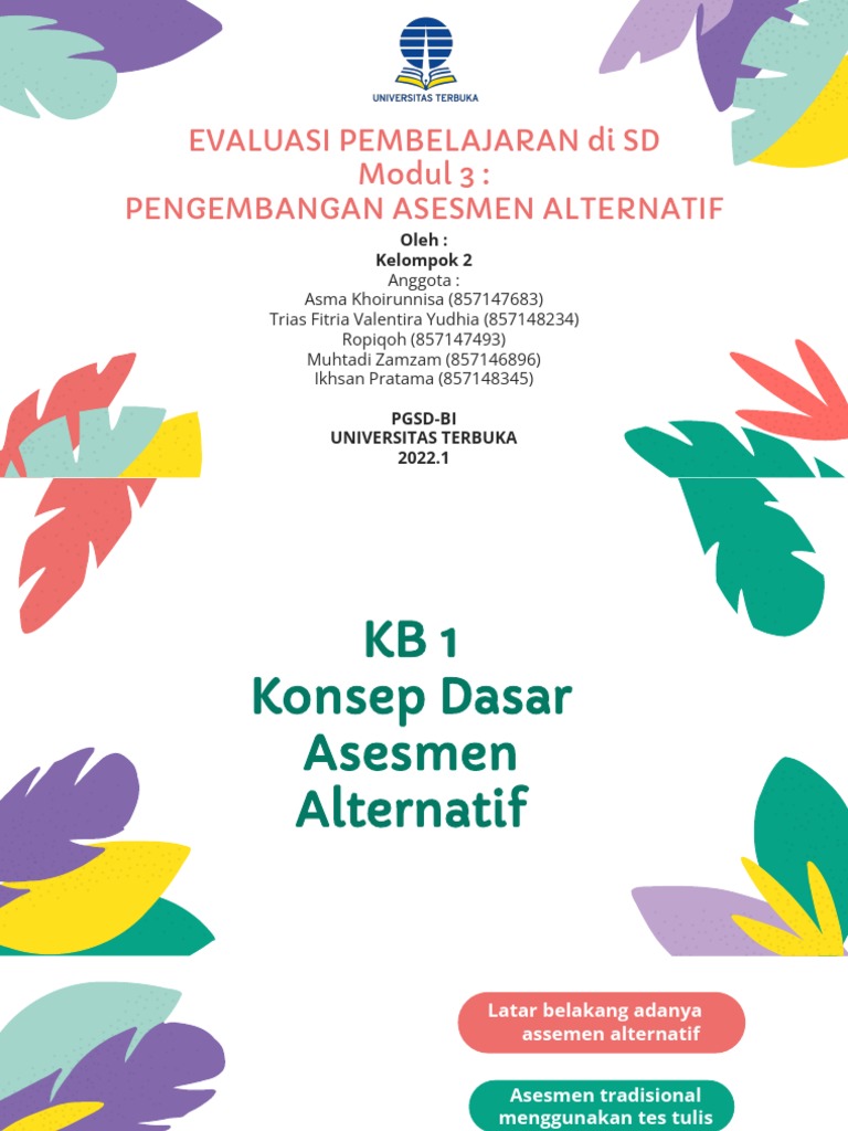 Kelompok 2 - Modul 3 - Evaluasi Pembelajaran | PDF | Karier & Perkembangan
