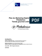 Plan de Marketing Digital para Paladarius: Tienda Gourmet Online