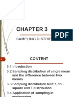 Sampling Distributions and Tests