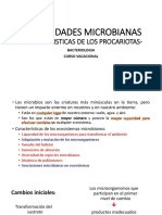 Comunidades Microbianas: - Caracteristicas de Los Procariotas