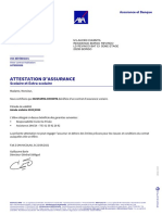 Attestation D'Assurance: Scolaire Et Extra-Scolaire