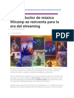 El Reproductor de Música Winamp Se Reinventa para La Era Del Streaming