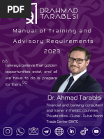 DR Ahmad - Manual of Training and Advisory Requirements 2023