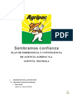 Plan de Emergencia Y Contingencia de Agencia Agripac S.A. Agencia Machala