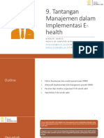 Tantangan Manajemen Dalam Implementasi E-Health