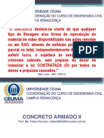 CA II A04 - Lajes Maciças - Detalhamento