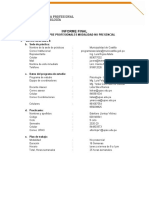 Informe Final: Prácticas Pre Profesionales Modalidad No Presencial I. Datos Generales: B. Sede de Práctica