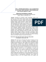 Analisis Pola Interaksi Sosial Dalam Bentuk Toleransi Antara Masyarakat Transmigrasi Dan Masyarakat Asli