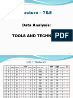 Data Analysis Tools and Techniques